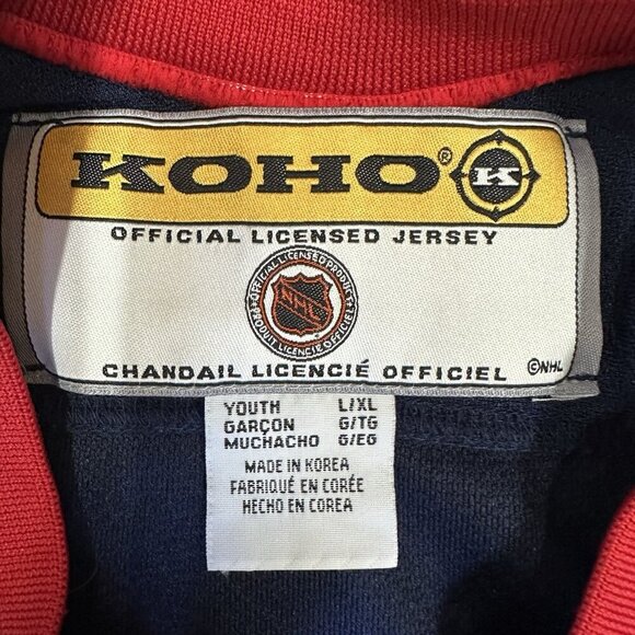 Vintage Columbus Blue Jackets Jersey Youth L/XL KOHO NHL Hockey Stinger L/ XL - Picture 3 of 5